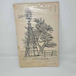 Vintage 1975 Bi- Centennial 50th St Windmill Lubbock Tx 50th and Indiana Avenue